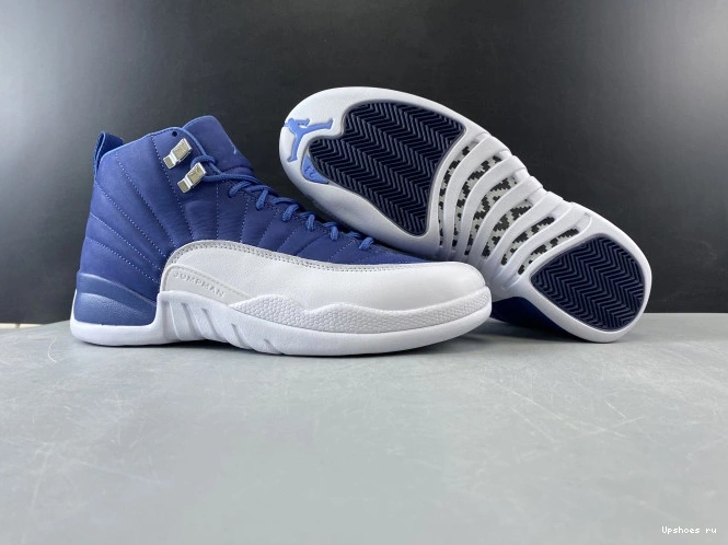 130690-404 Air Retro 12 Jordan Stone Blue 1004